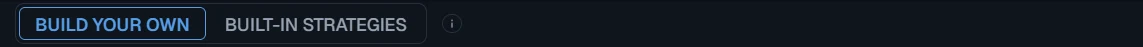 The two view buttons at the top of Trading Horizon